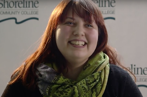 Student talking about her experience
