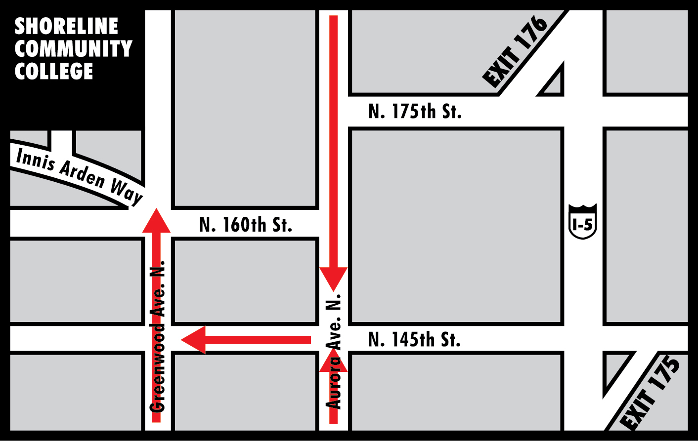 Snow Route Driving Directions Map