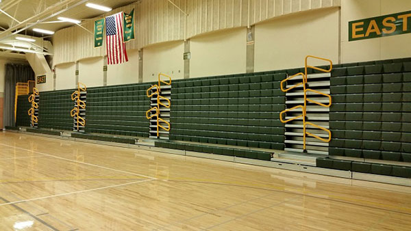 gym bleachers