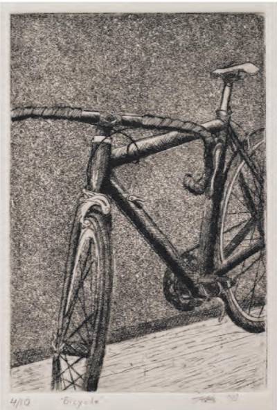 bicycle etching